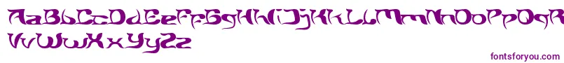 Шрифт BrainStorm – фиолетовые шрифты на белом фоне