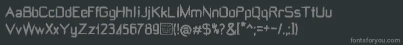 fuente WRdoomDemo – Fuentes Grises Sobre Fondo Negro