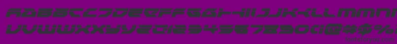 Royalsamurailaserital Font – Black Fonts on Purple Background