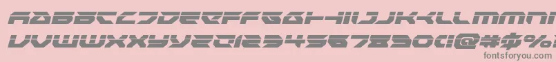 Royalsamurailaserital Font – Gray Fonts on Pink Background