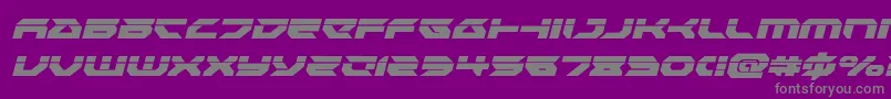 Шрифт Royalsamurailaserital – серые шрифты на фиолетовом фоне