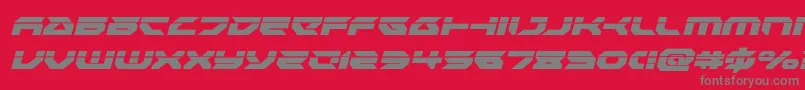 Royalsamurailaserital Font – Gray Fonts on Red Background