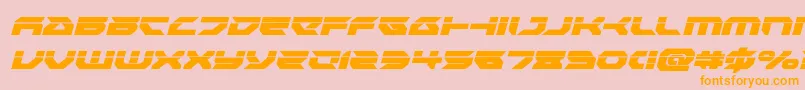 Royalsamurailaserital Font – Orange Fonts on Pink Background