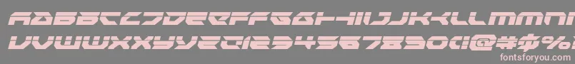 Royalsamurailaserital-Schriftart – Rosa Schriften auf grauem Hintergrund