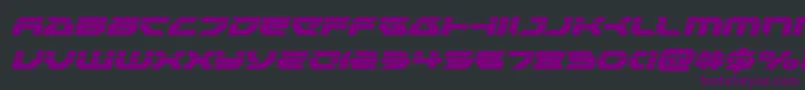 Royalsamurailaserital Font – Purple Fonts on Black Background