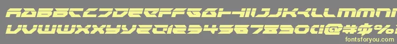 Royalsamurailaserital Font – Yellow Fonts on Gray Background