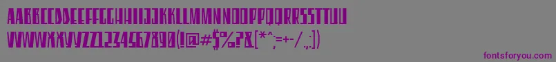 EleventhSquare Font – Purple Fonts on Gray Background