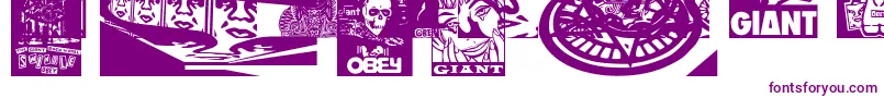 ObeyfavesCaps Font – Purple Fonts