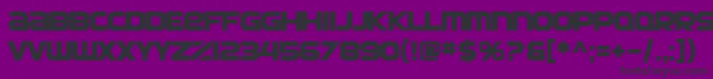 SfAutomatonBold Font – Black Fonts on Purple Background