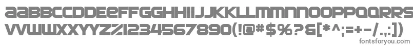 フォントSfAutomatonBold – 白い背景に灰色の文字