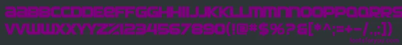 Шрифт SfAutomatonBold – фиолетовые шрифты на чёрном фоне