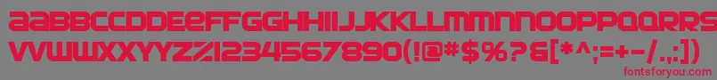 SfAutomatonBold Font – Red Fonts on Gray Background