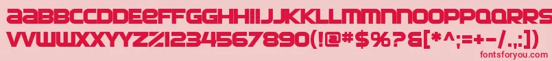 SfAutomatonBold Font – Red Fonts on Pink Background