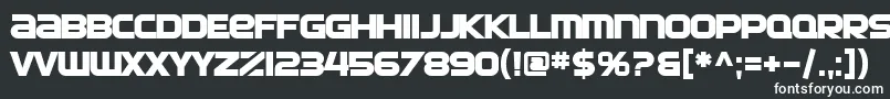 フォントSfAutomatonBold – 黒い背景に白い文字