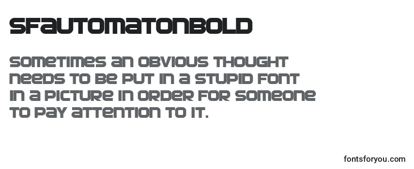 SfAutomatonBold Font