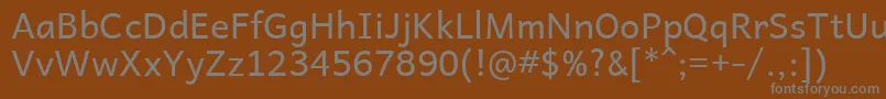 Подробнее о шрифте AndikaR Шрифт AndikaR – серые шрифты на коричневом фоне