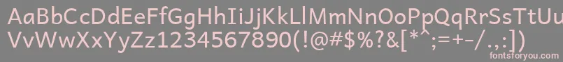 AndikaR Font – Pink Fonts on Gray Background