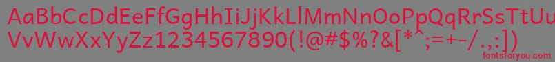 AndikaR Font – Red Fonts on Gray Background