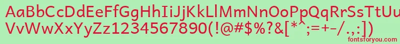 AndikaR Font – Red Fonts on Green Background