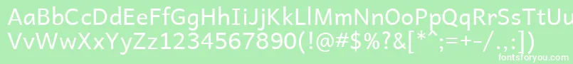 フォントAndikaR – 緑の背景に白い文字