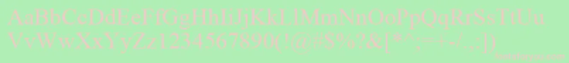 TimesNewRomanCe Font – Pink Fonts on Green Background