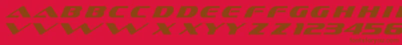 Ds Sofschrome-fontti – ruskeat fontit punaisella taustalla