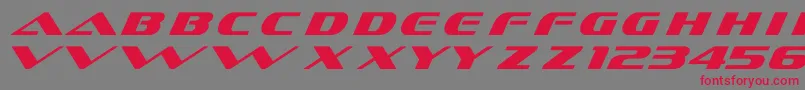 Ds Sofschrome Font – Red Fonts on Gray Background