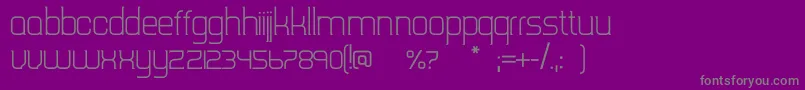 Czcionka TripserifceLight – szare czcionki na fioletowym tle