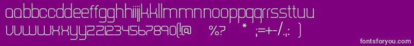 Czcionka TripserifceLight – zielone czcionki na fioletowym tle