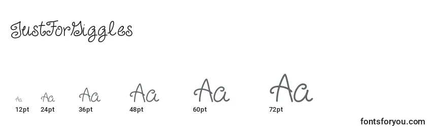 JustForGiggles Font Sizes