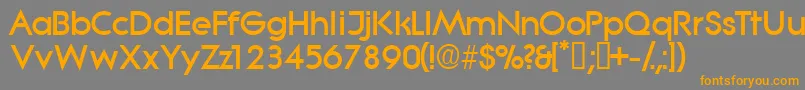 Sabordisplayssk Font – Orange Fonts on Gray Background