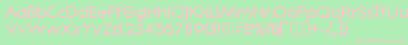 Sabordisplayssk Font – Pink Fonts on Green Background