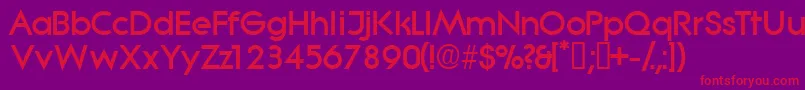 Sabordisplayssk Font – Red Fonts on Purple Background