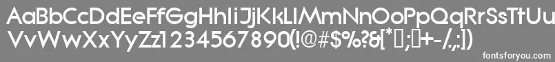 フォントSabordisplayssk – 灰色の背景に白い文字