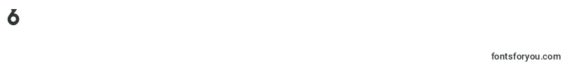 フォントCurzonRegular – フォント数字6