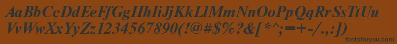 Axctnsbi Font – Black Fonts on Brown Background