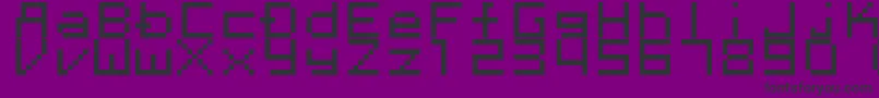 Megaten20xx Font – Black Fonts on Purple Background