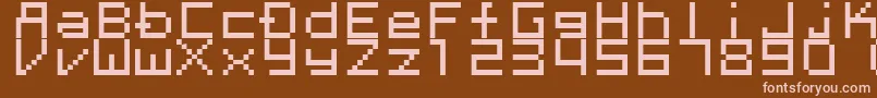 Megaten20xx Font – Pink Fonts on Brown Background