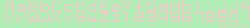 Megaten20xx Font – Pink Fonts on Green Background