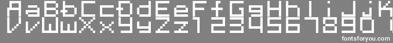 Megaten20xx Font – White Fonts on Gray Background