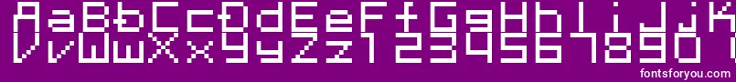 Megaten20xx Font – White Fonts on Purple Background