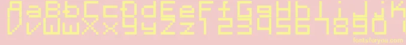 Megaten20xx Font – Yellow Fonts on Pink Background