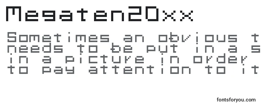 Обзор шрифта Megaten20xx (97662)