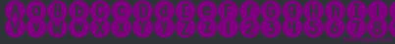 DjbOnTheSpot Font – Purple Fonts on Black Background