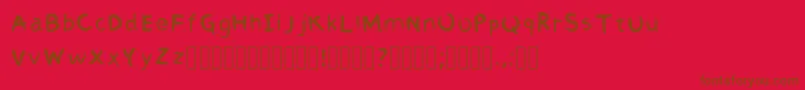 Подробнее о шрифте AbbiRegular Шрифт AbbiRegular – коричневые шрифты на красном фоне