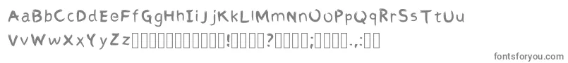 AbbiRegular Font – Gray Fonts on White Background