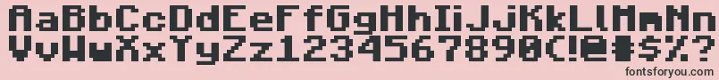 MojangBold Font – Black Fonts on Pink Background