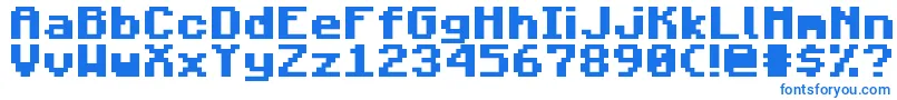 MojangBold Font – Blue Fonts on White Background