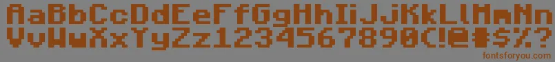MojangBold Font – Brown Fonts on Gray Background