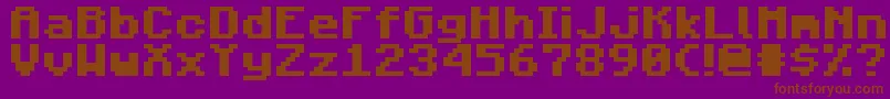 MojangBold Font – Brown Fonts on Purple Background